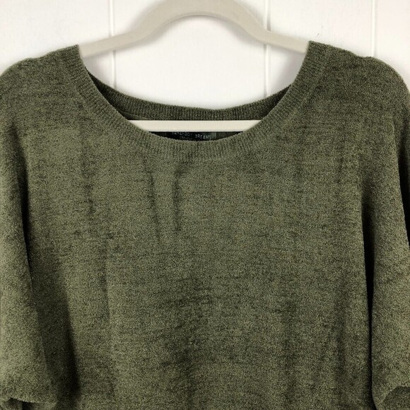 Barefoot Dreams Slouchy Pullover in Olive Large - Picture 7 of 14
